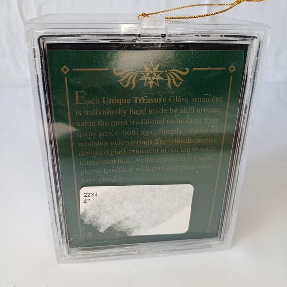 Unique Treasures Cottage House Polka Dot Home Christmas Blown Glass Ornament 4" - Picture 3 of 7